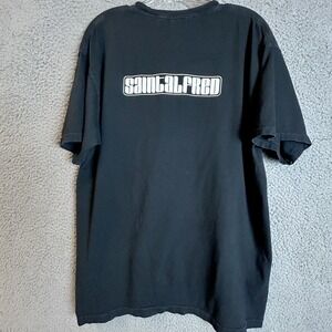 Saint Alfred Shirt Mens Size L Black Pocket Tee GTA San Andreas Spellout Logo